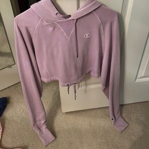 Champion cropped hooded pullover